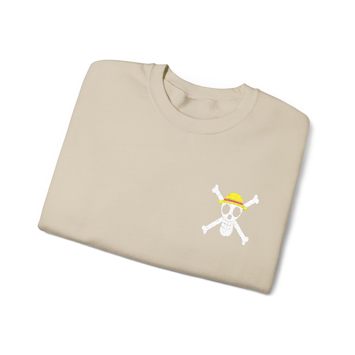 Straw Hat Pirates' Jolly Roger Embroidered Unisex Crewneck Sweatshirt