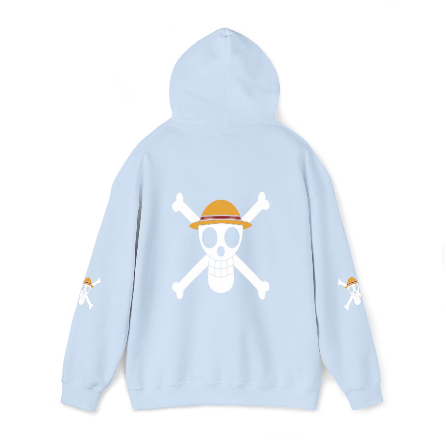Straw Hat Pirates' Jolly Roger Embroidered Hoodie Design,  Protest streetwear