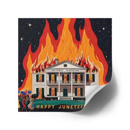 Nottoway Plantation Square Stickers, Design for outdoor or indoor Home Decor, Juneteenth Gifts