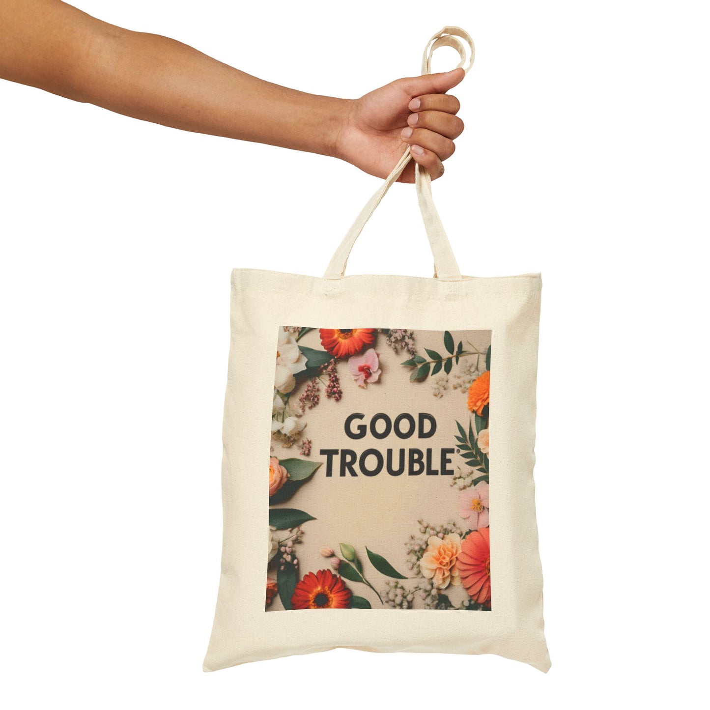 Good Trouble - Cotton Canvas Tote Bag