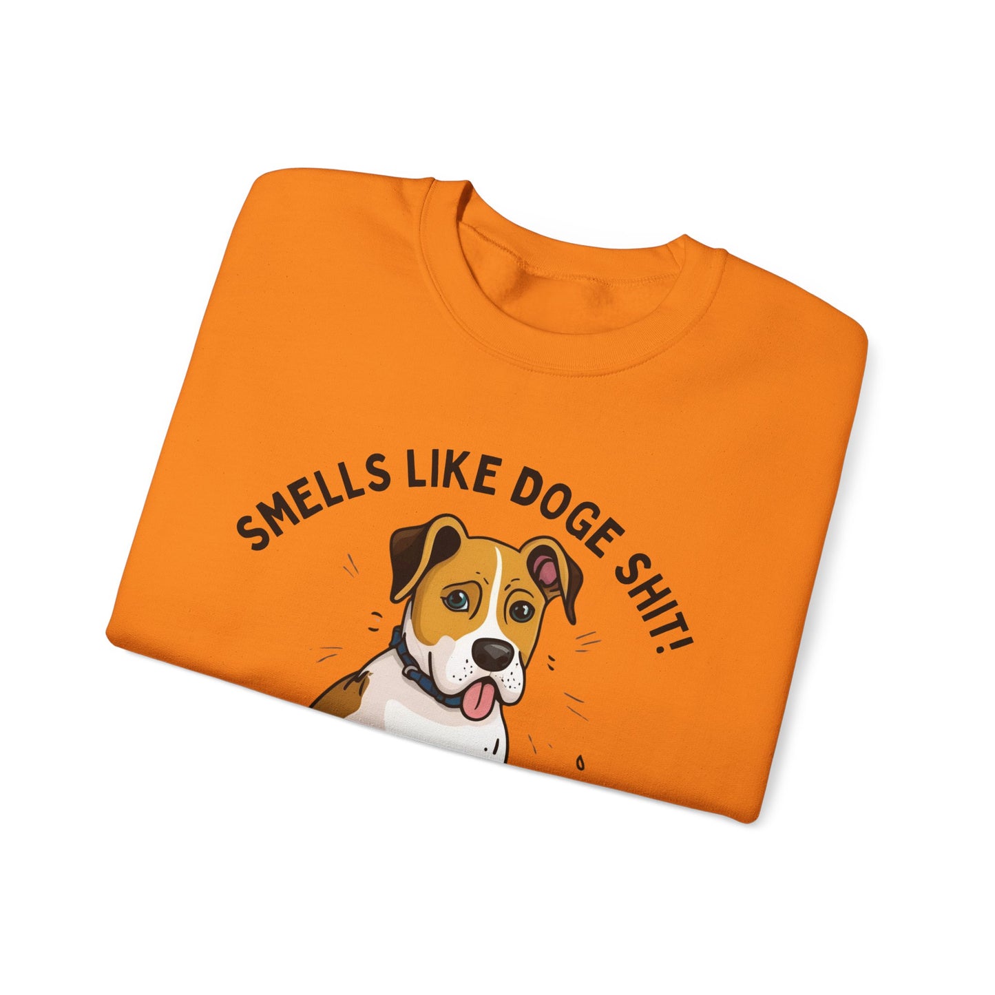 Funny Dog Lover Sweatshirt - 'Smells Like Doge Sh*t!' Crewneck