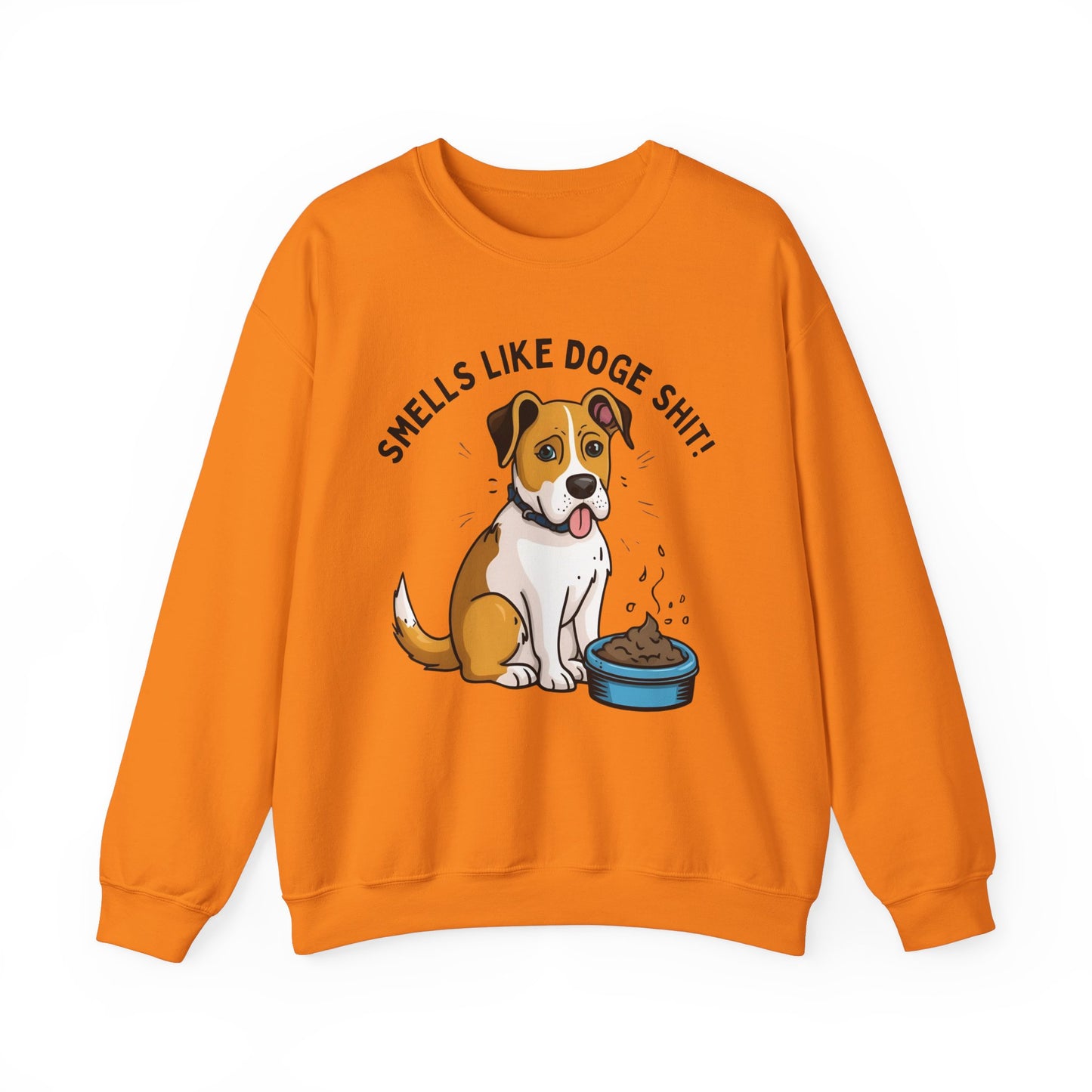 Funny Dog Lover Sweatshirt - 'Smells Like Doge Sh*t!' Crewneck