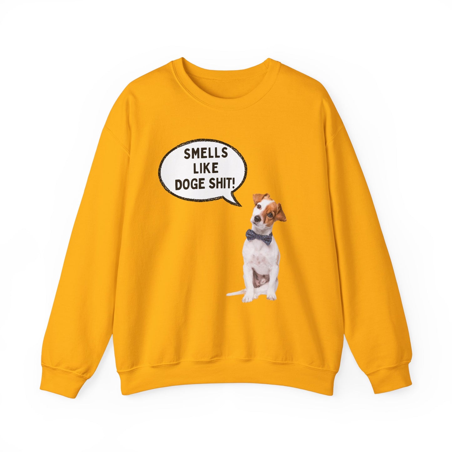 Funny Dog Lover Sweatshirt - 'Smells Like Doge Sh*t!' Crewneck