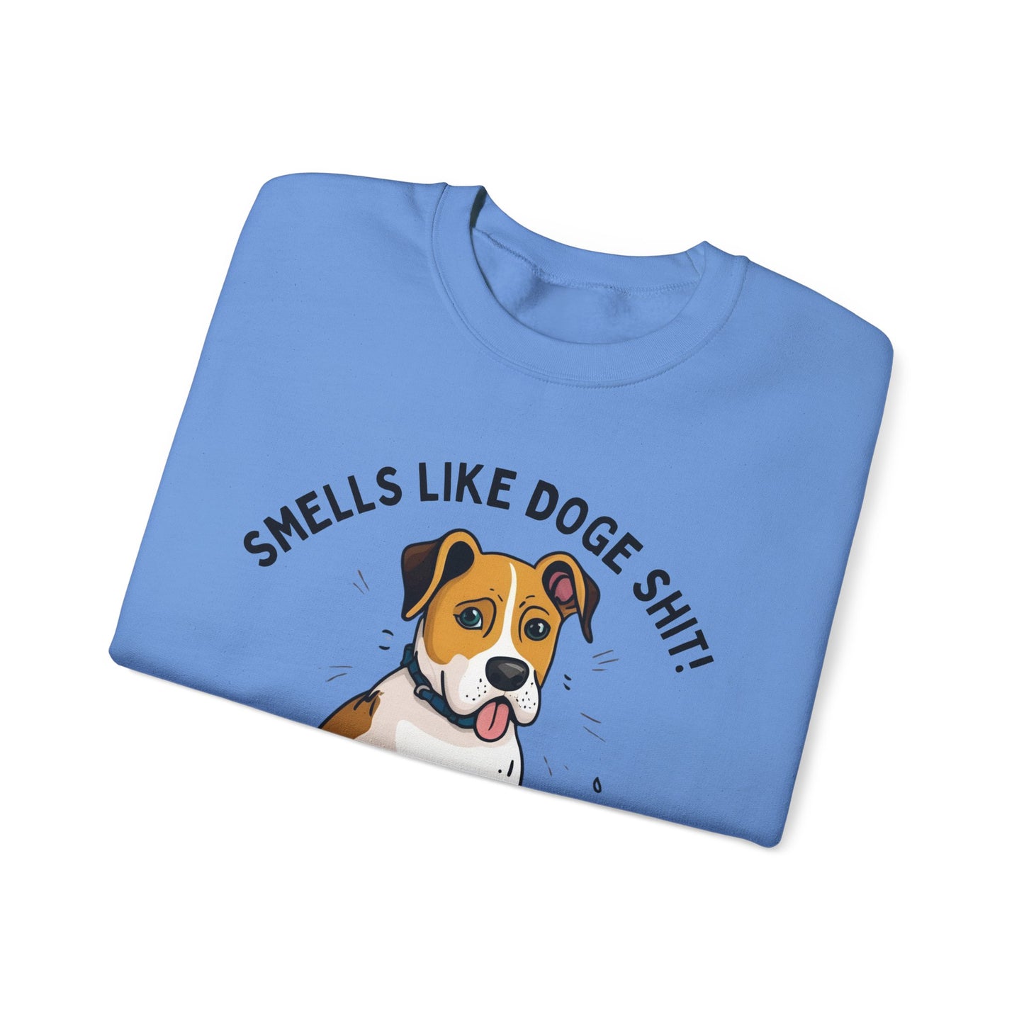 Funny Dog Lover Sweatshirt - 'Smells Like Doge Sh*t!' Crewneck