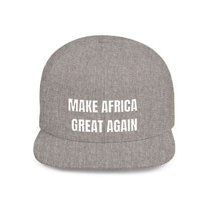 Make Africa Great Again Embroidered Snapback Cap, Trendy Flat Bill Hat for Activists, Gift for African Heritage Celebrations, Urban Streetwear