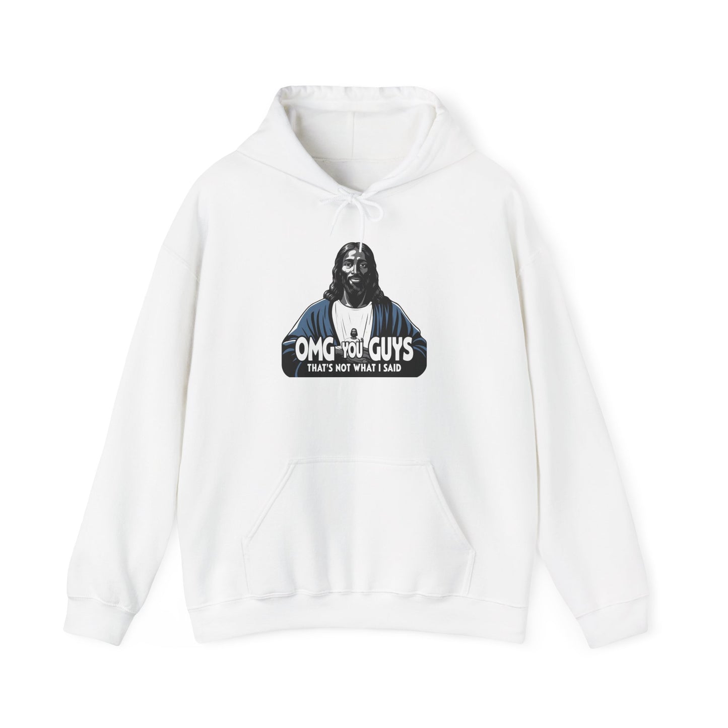 Unisex Heavy Blend™ Hooded Sweatshirt - "Thats Not What I Said Jesus" Humor