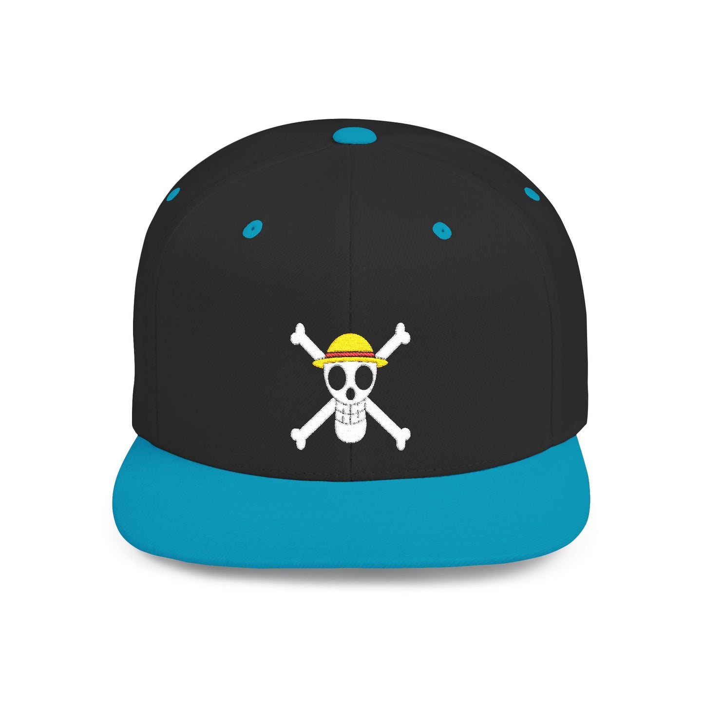 Straw Hat Pirates' Jolly Roger Embroidered Snapback Cap