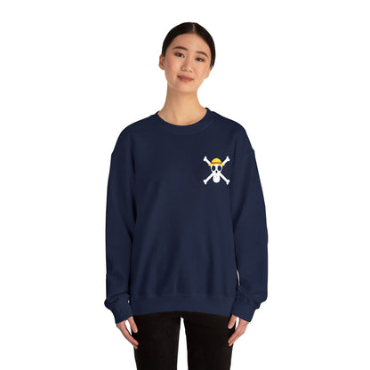 Straw Hat Pirates' Jolly Roger Embroidered Unisex Crewneck Sweatshirt