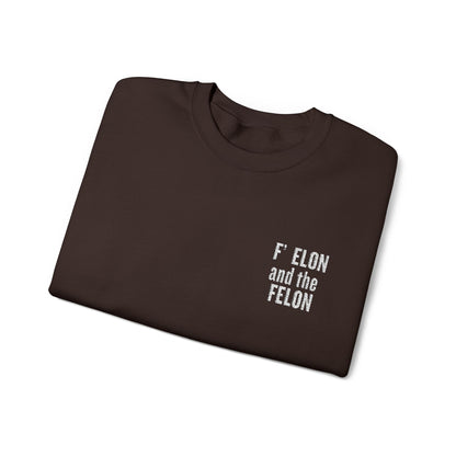 F elon and the Felon Unisex Heavy Blend™ Crewneck Sweatshirt - Comfy Streetwear for Casual Days