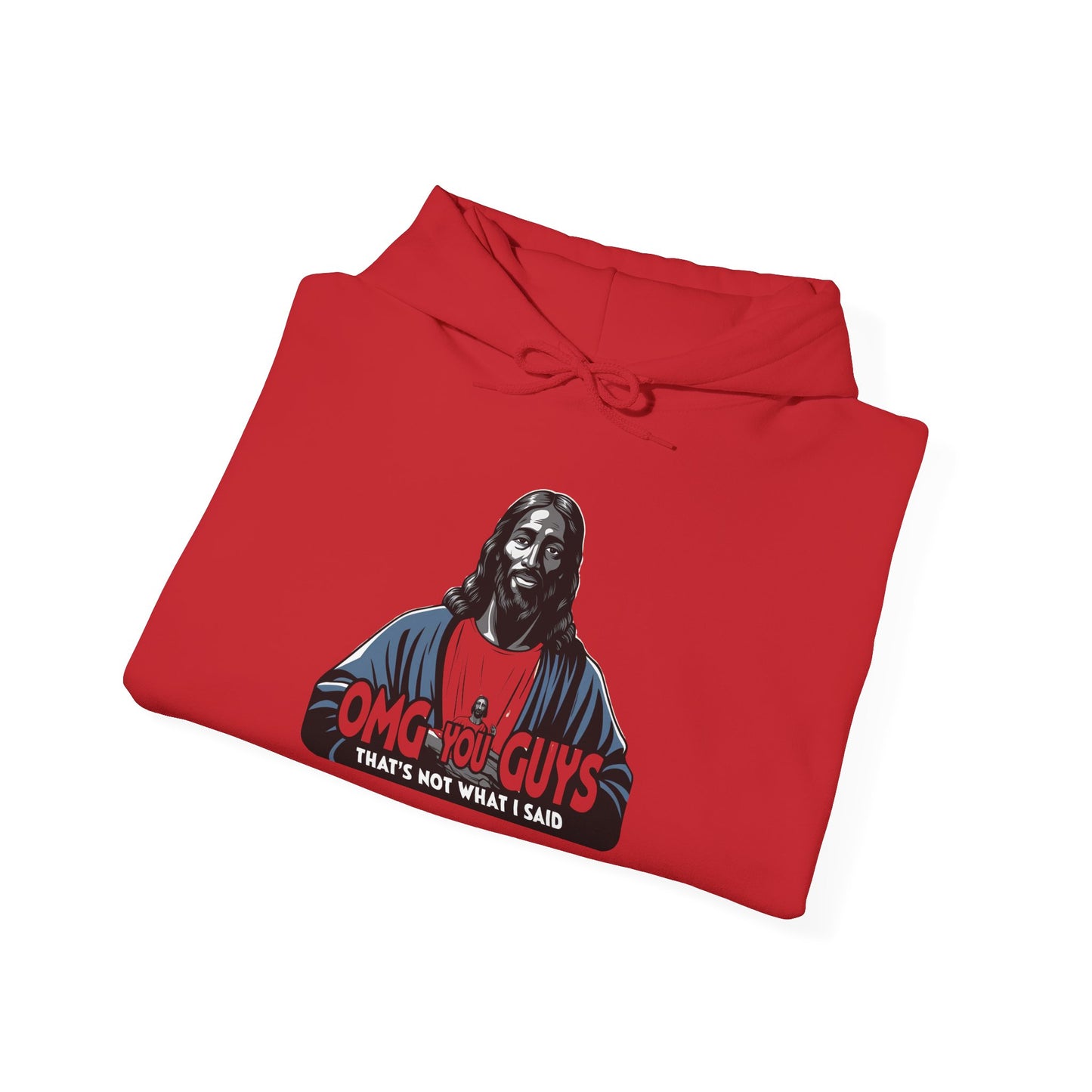 Unisex Heavy Blend™ Hooded Sweatshirt - "Thats Not What I Said Jesus" Humor