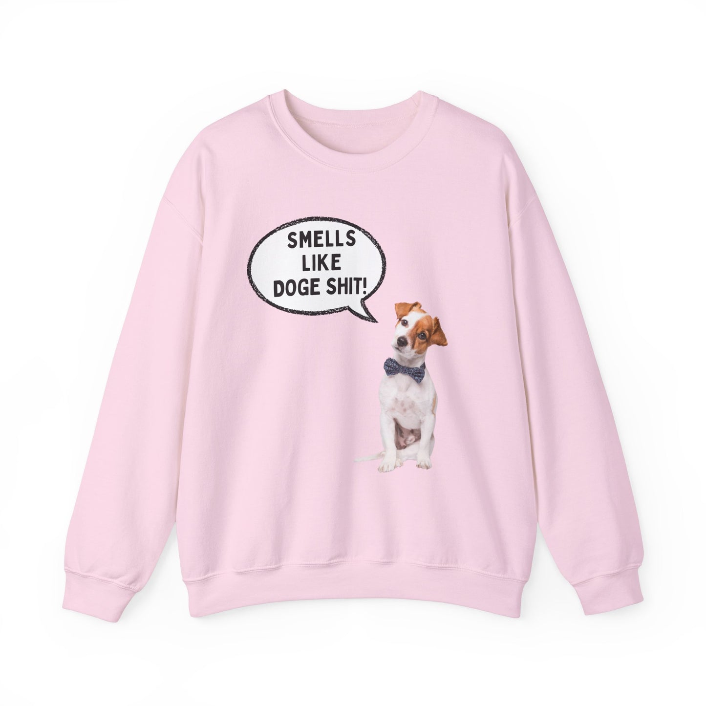 Funny Dog Lover Sweatshirt - 'Smells Like Doge Sh*t!' Crewneck