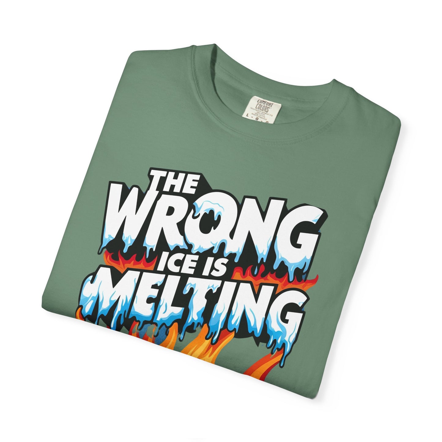 The Wrong Ice Is Melting Eco-Conscious Unisex T-Shirt - Climate Change Awareness Tee, Sustainable Fashion, Environmentalist Gift, Earth Day Apparel, Activism Top