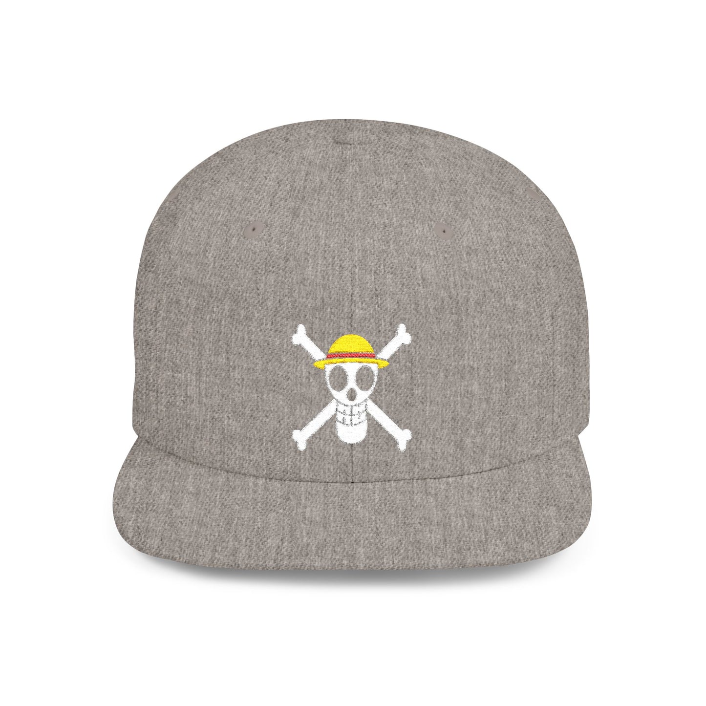 Straw Hat Pirates' Jolly Roger Embroidered Snapback Cap