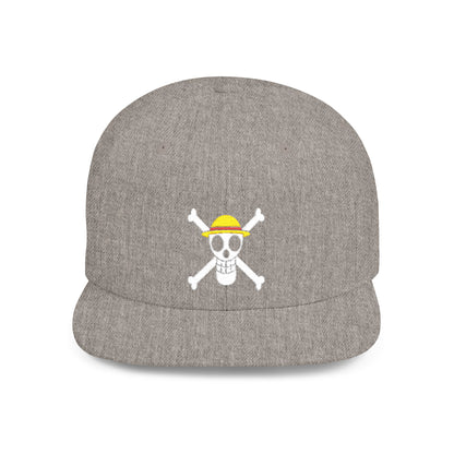 Straw Hat Pirates' Jolly Roger Embroidered Snapback Cap