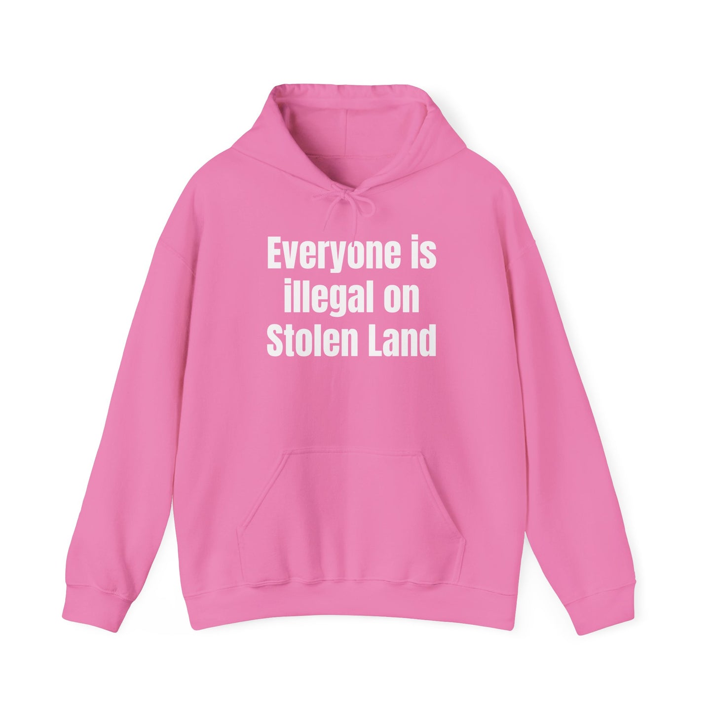 Everyone is illegal on Stolen Land  - Unisex Heavy Blend™ Hooded Sweatshirt