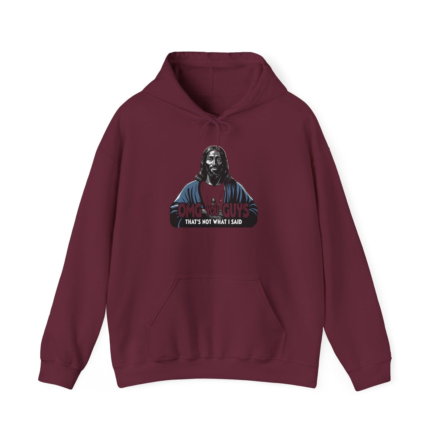Unisex Heavy Blend™ Hooded Sweatshirt - "Thats Not What I Said Jesus" Humor