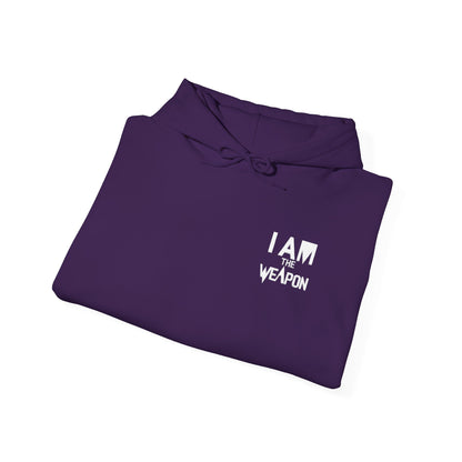 I Am The Weapon Unisex Heavy Blend Hooded Sweatshirt - Empowering Comfort for Every Occasion