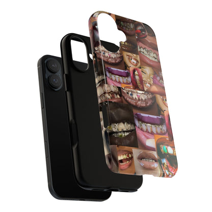 Gold Grillz Bold Phone Case, For The Culture Tough Phone Cover, Statement Accessory, Unique Tech Gift
