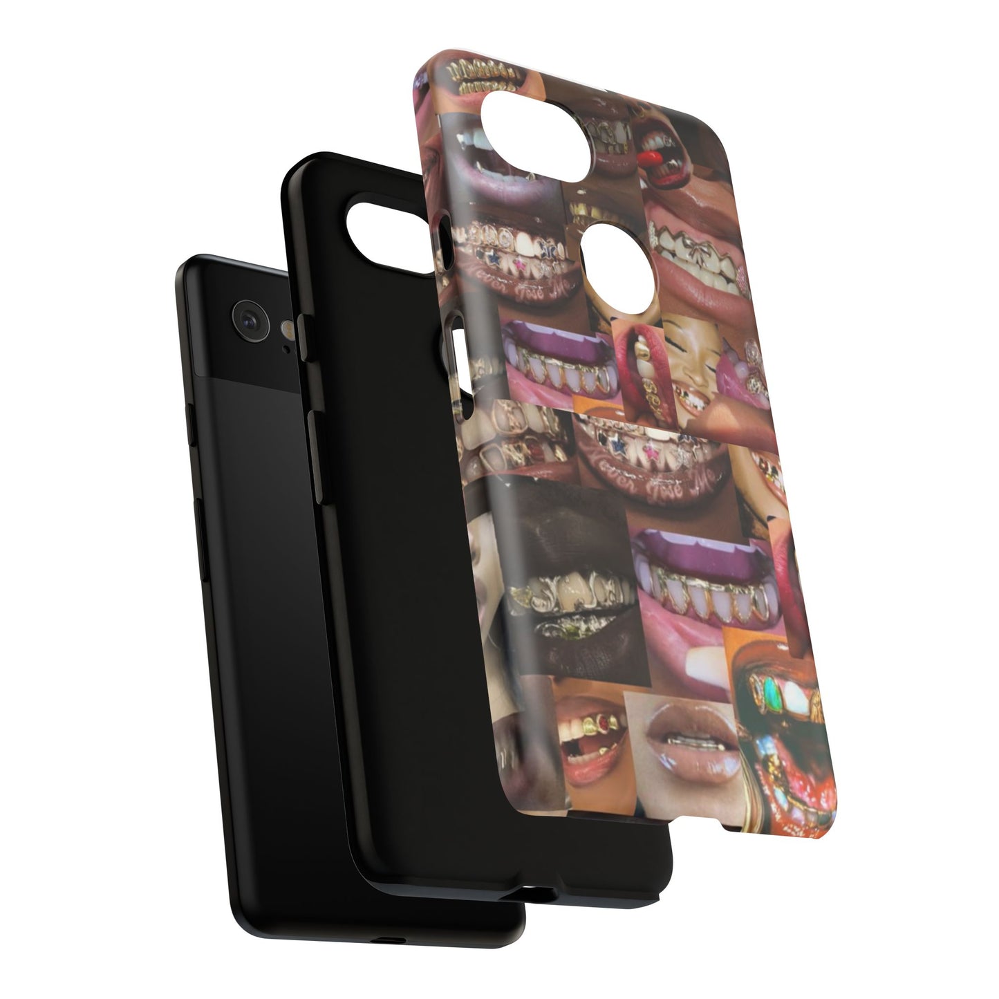 Gold Grillz Bold Phone Case, For The Culture Tough Phone Cover, Statement Accessory, Unique Tech Gift