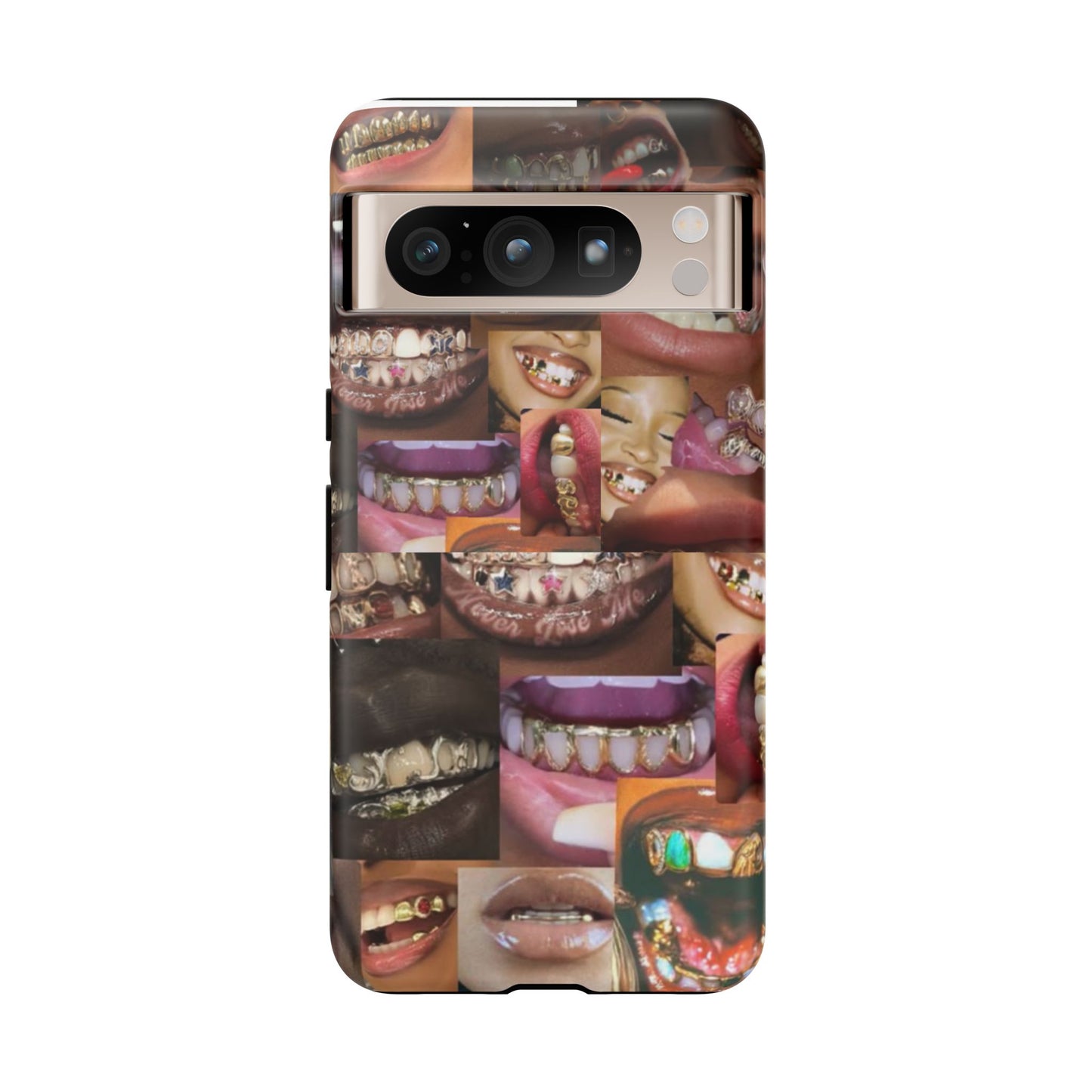 Gold Grillz Bold Phone Case, For The Culture Tough Phone Cover, Statement Accessory, Unique Tech Gift