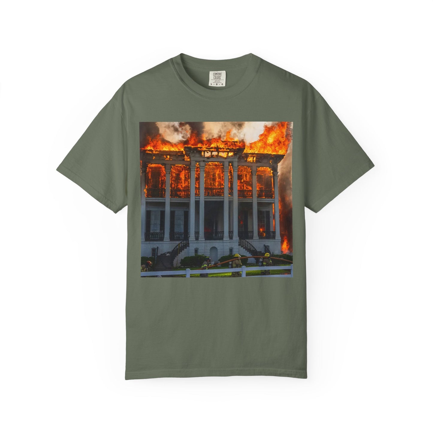 Nottoway Plantation - Juneteenth Gift - Unisex Garment-Dyed T-shirt
