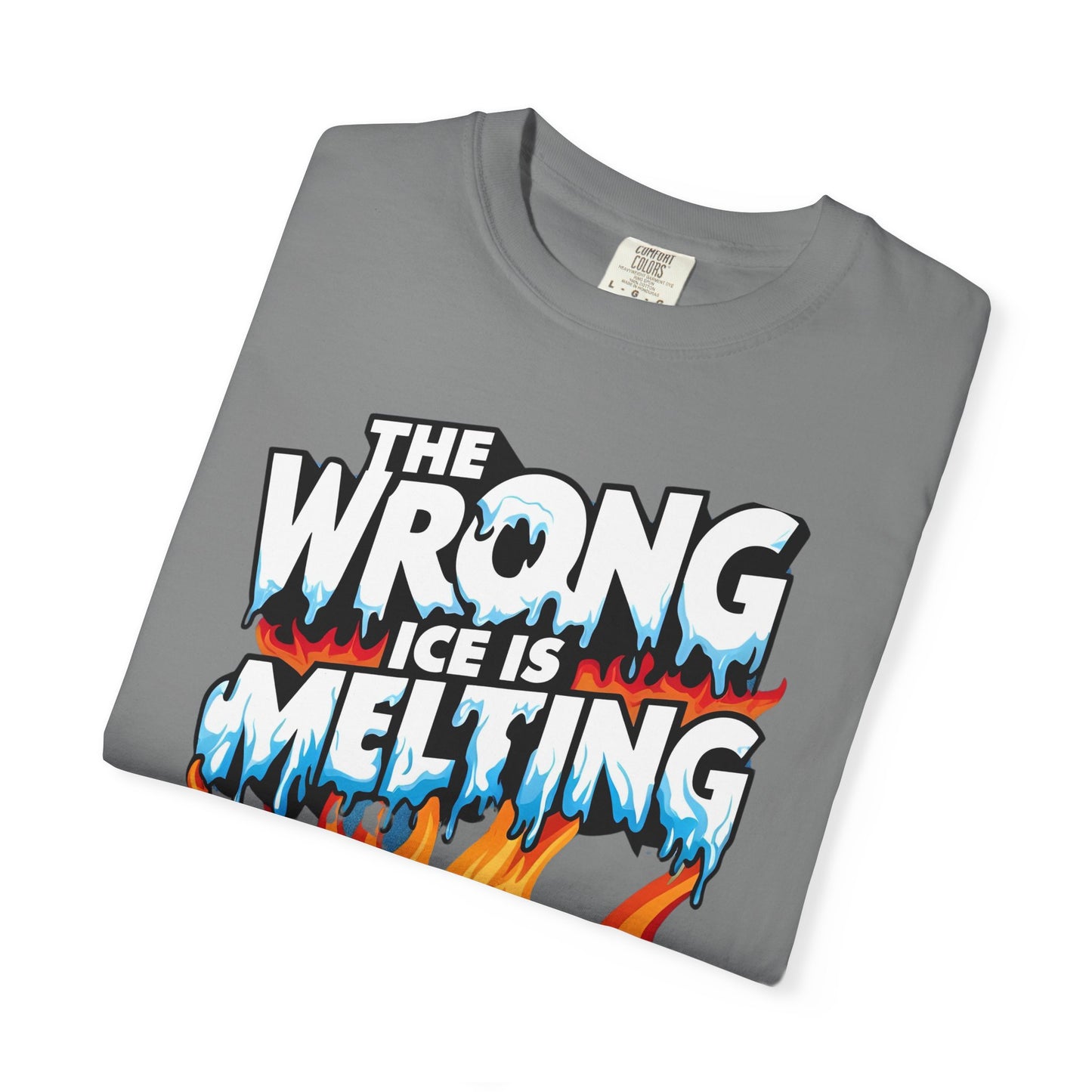 The Wrong Ice Is Melting Eco-Conscious Unisex T-Shirt - Climate Change Awareness Tee, Sustainable Fashion, Environmentalist Gift, Earth Day Apparel, Activism Top