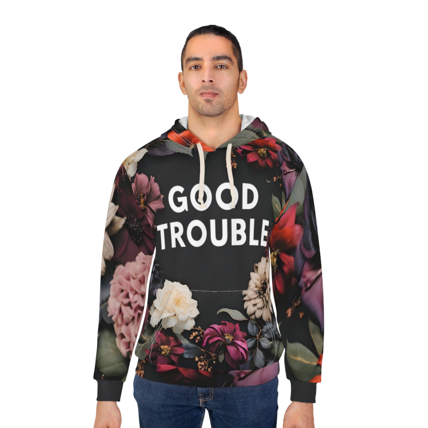 Good Trouble - Unisex Pullover Hoodie (AOP)