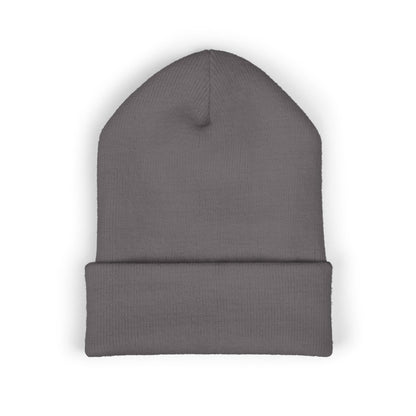 Tired Cuffed Beanie, Embroidered Beanie Hat, Eco-Friendly Accessories, Winter Warm Hat