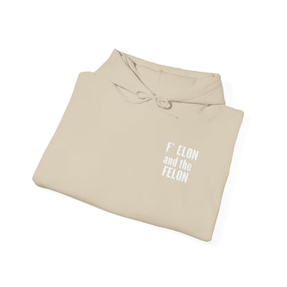 F Elon and the Felon's Heavy Blend Youth Hoodie - Trendy Felon Design