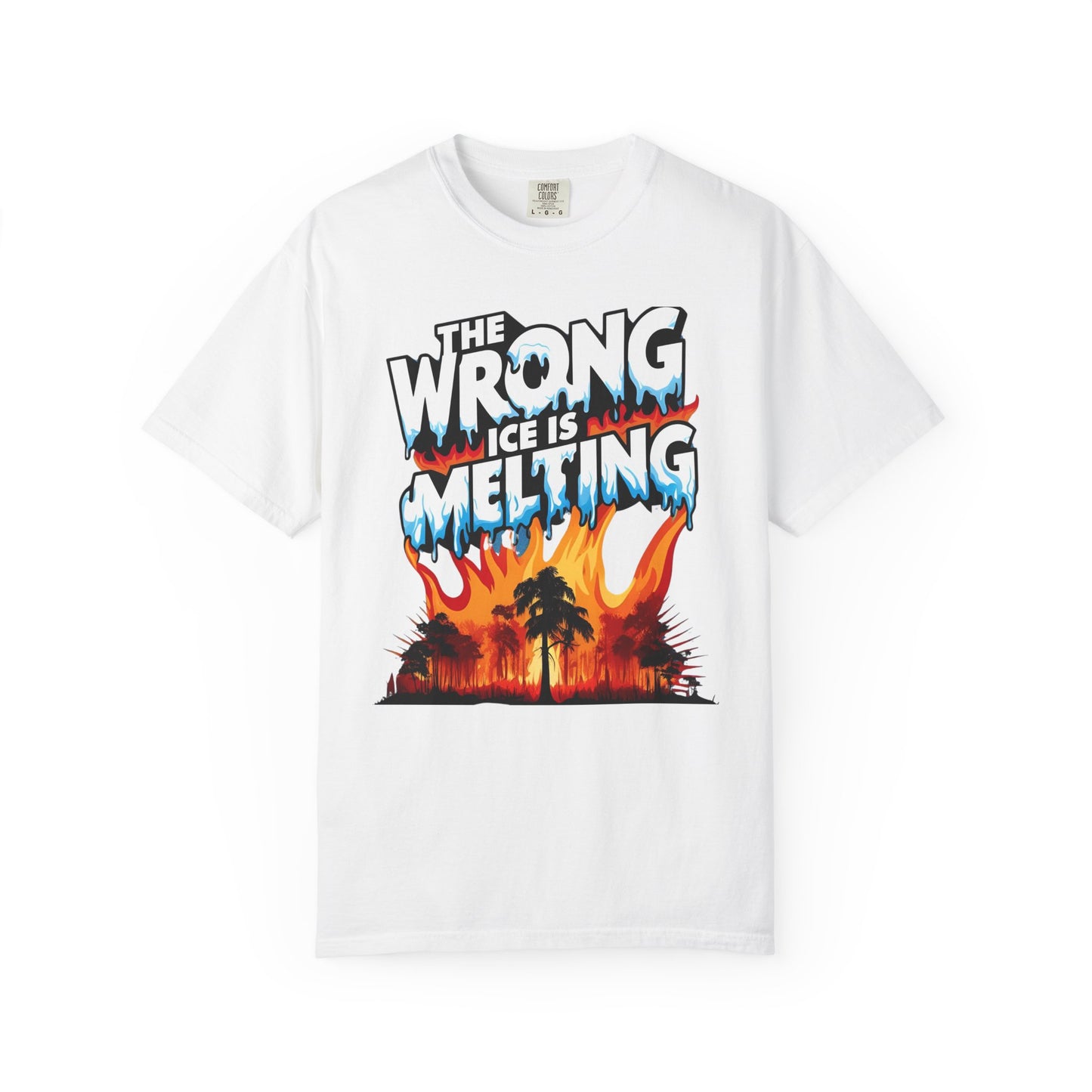 The Wrong Ice Is Melting Eco-Conscious Unisex T-Shirt - Climate Change Awareness Tee, Sustainable Fashion, Environmentalist Gift, Earth Day Apparel, Activism Top
