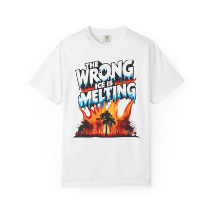 The Wrong Ice Is Melting Eco-Conscious Unisex T-Shirt - Climate Change Awareness Tee, Sustainable Fashion, Environmentalist Gift, Earth Day Apparel, Activism Top
