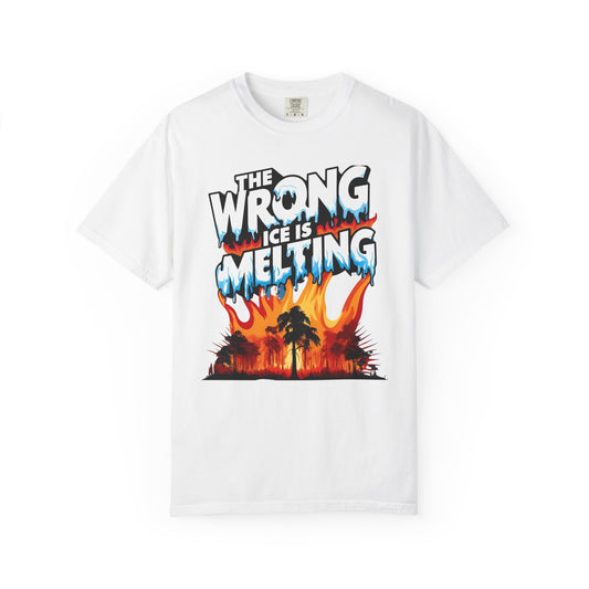 The Wrong Ice Is Melting Eco-Conscious Unisex T-Shirt - Climate Change Awareness Tee, Sustainable Fashion, Environmentalist Gift, Earth Day Apparel, Activism Top