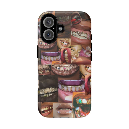 Gold Grillz Bold Phone Case, For The Culture Tough Phone Cover, Statement Accessory, Unique Tech Gift