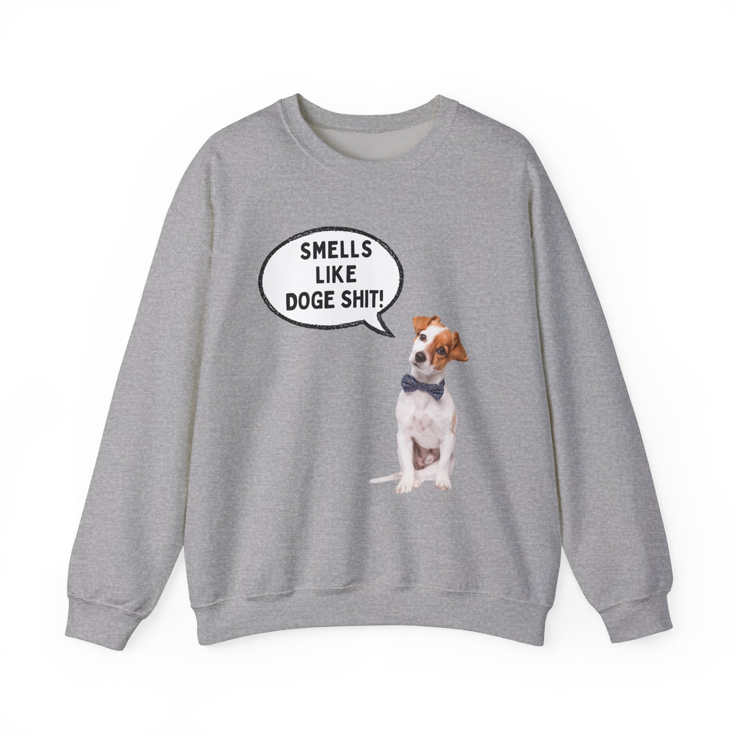 Funny Dog Lover Sweatshirt - 'Smells Like Doge Sh*t!' Crewneck