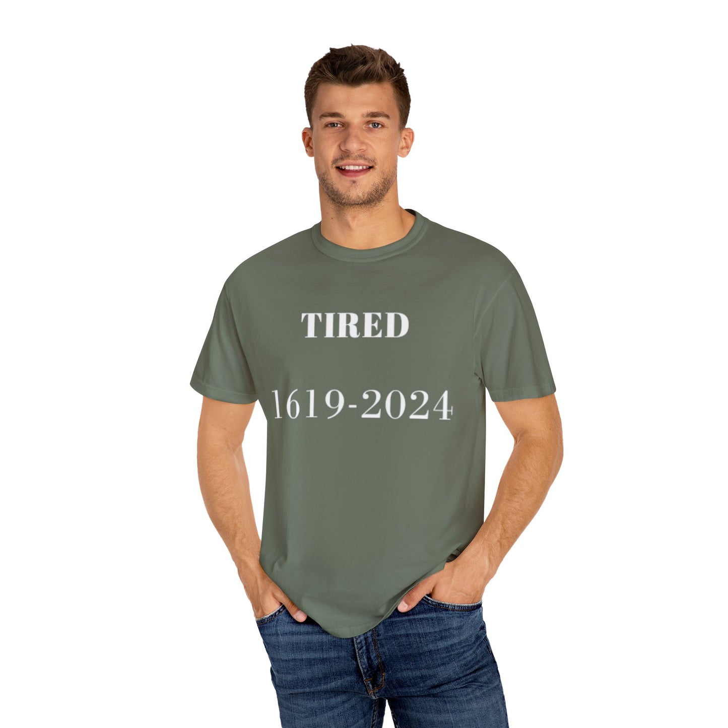 Tired  - Unisex Garment-Dyed T-shirt