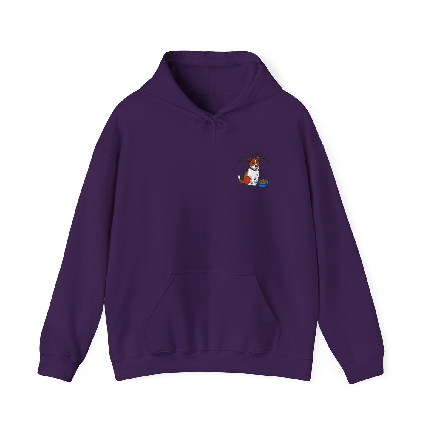 "Smells Like Doge Shit" Embroidered Unisex Heavy Blend Hooded Sweatshirt - Empowering Comfort for Every Occasion
