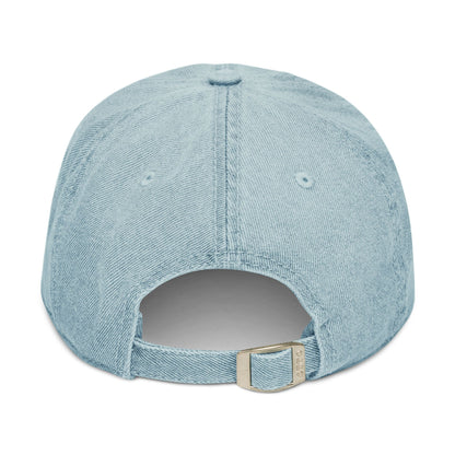 Embroidered Denim Hat - "I Am The Weapon " Statement Cap for Everyday Wear