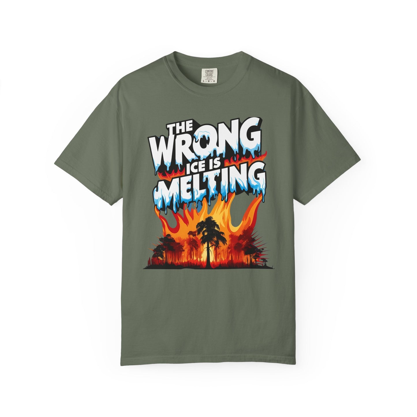 The Wrong Ice Is Melting Eco-Conscious Unisex T-Shirt - Climate Change Awareness Tee, Sustainable Fashion, Environmentalist Gift, Earth Day Apparel, Activism Top