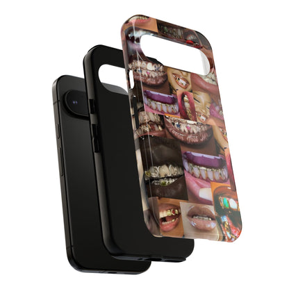 Gold Grillz Bold Phone Case, For The Culture Tough Phone Cover, Statement Accessory, Unique Tech Gift