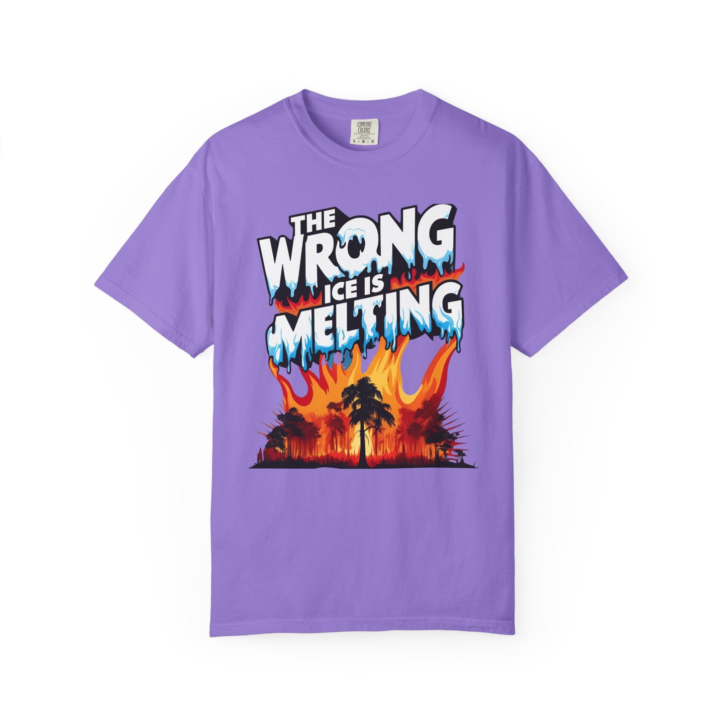 The Wrong Ice Is Melting Eco-Conscious Unisex T-Shirt - Climate Change Awareness Tee, Sustainable Fashion, Environmentalist Gift, Earth Day Apparel, Activism Top