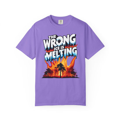 The Wrong Ice Is Melting Eco-Conscious Unisex T-Shirt - Climate Change Awareness Tee, Sustainable Fashion, Environmentalist Gift, Earth Day Apparel, Activism Top