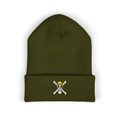 Straw Hat Pirates' Jolly Roger Embroidered Beanie Hat