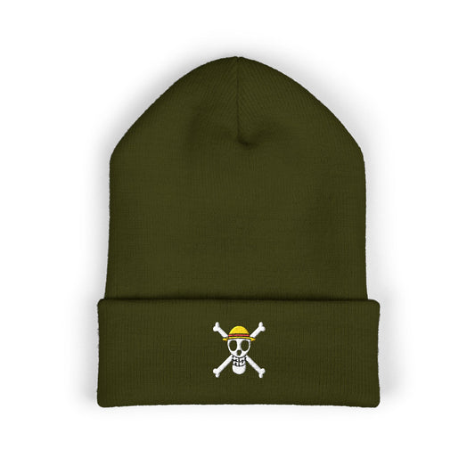 Straw Hat Pirates' Jolly Roger Embroidered Beanie Hat