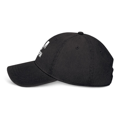 Embroidered Denim Hat - "I Am The Weapon " Statement Cap for Everyday Wear