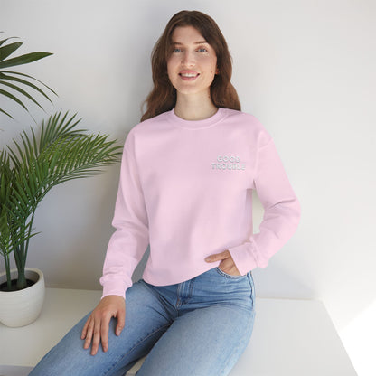 GoodTrouble Embroidered Unisex Crewneck Sweatshirt - Comfort Meets Activism
