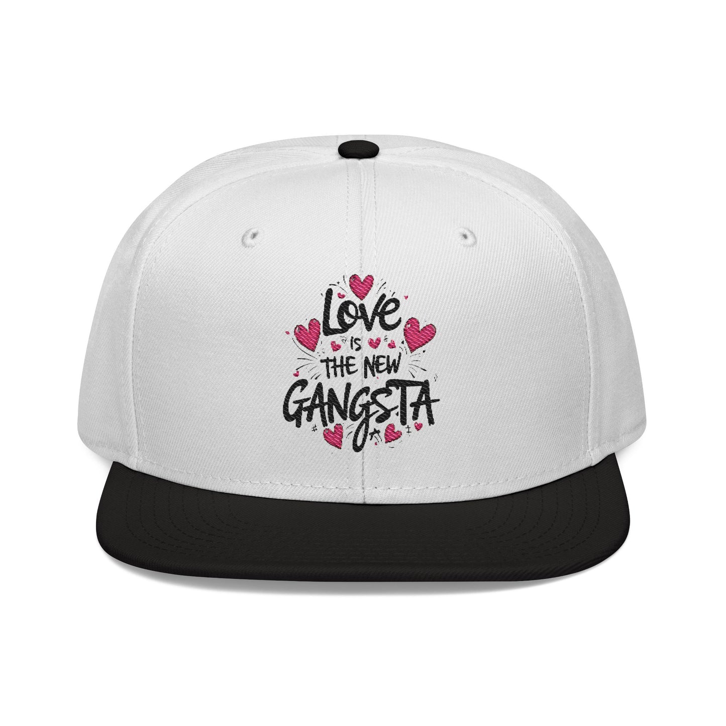 Love is The New Gangsta Snapback Hat, Streetwear, Resistance Accessories, Fashion Statement