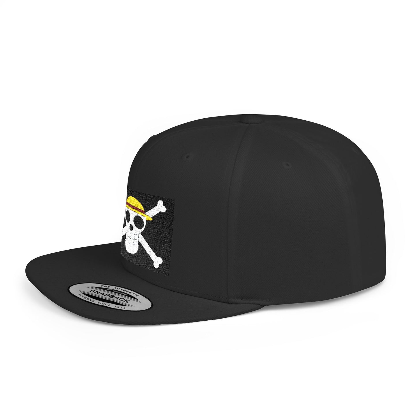 Straw Hat Pirates' Jolly Roger Embroidered Snapback Cap