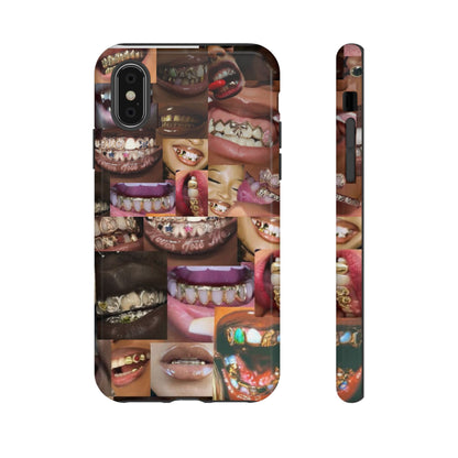 Gold Grillz Bold Phone Case, For The Culture Tough Phone Cover, Statement Accessory, Unique Tech Gift