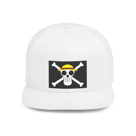 Straw Hat Pirates' Jolly Roger Embroidered Snapback Cap