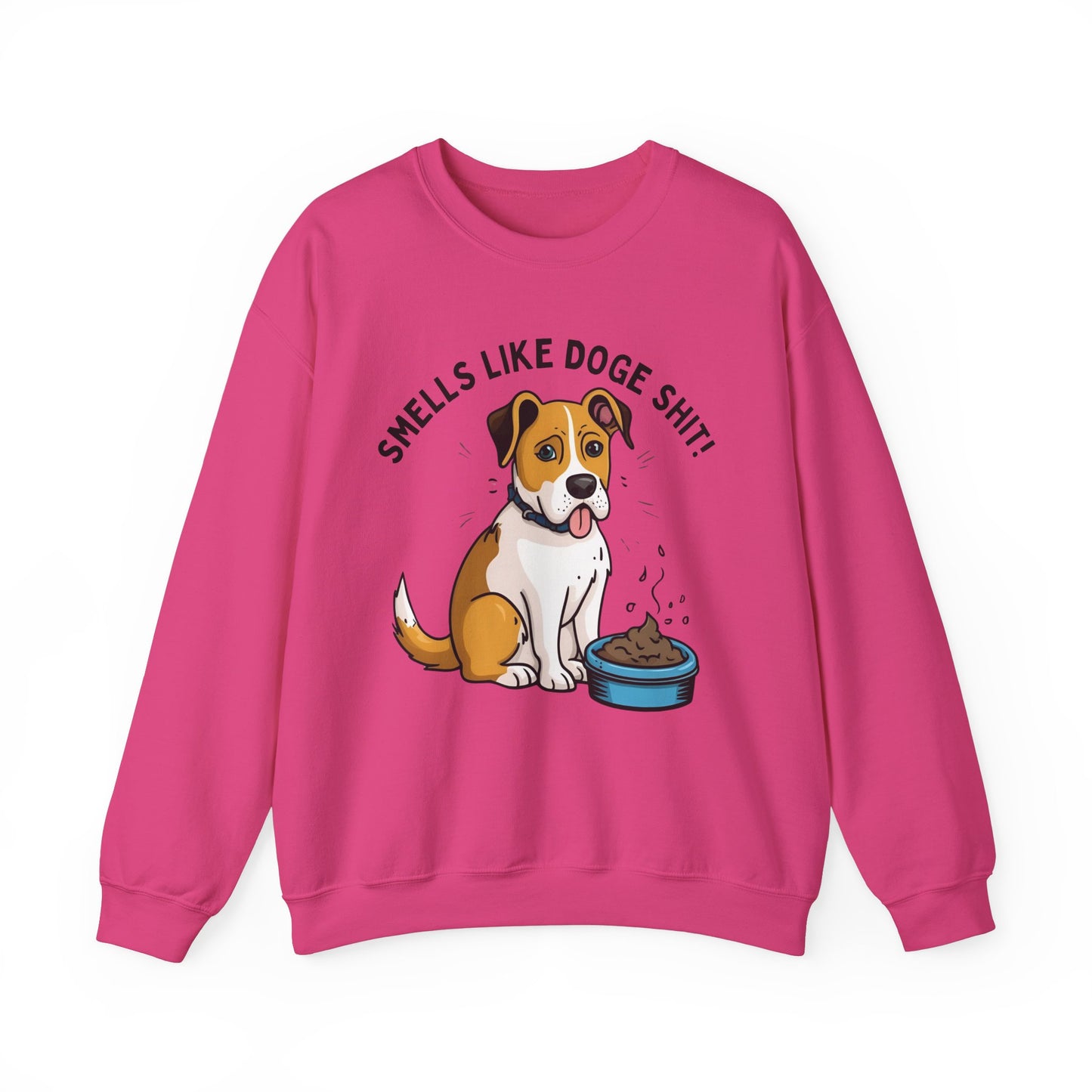Funny Dog Lover Sweatshirt - 'Smells Like Doge Sh*t!' Crewneck